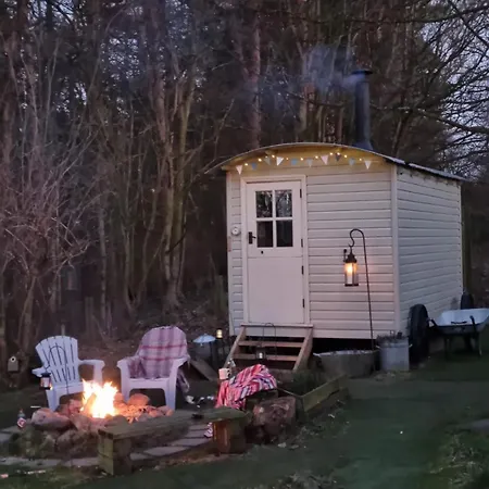Campsite Shepherd's Delight - Shepherd's Hut With Hot Tub